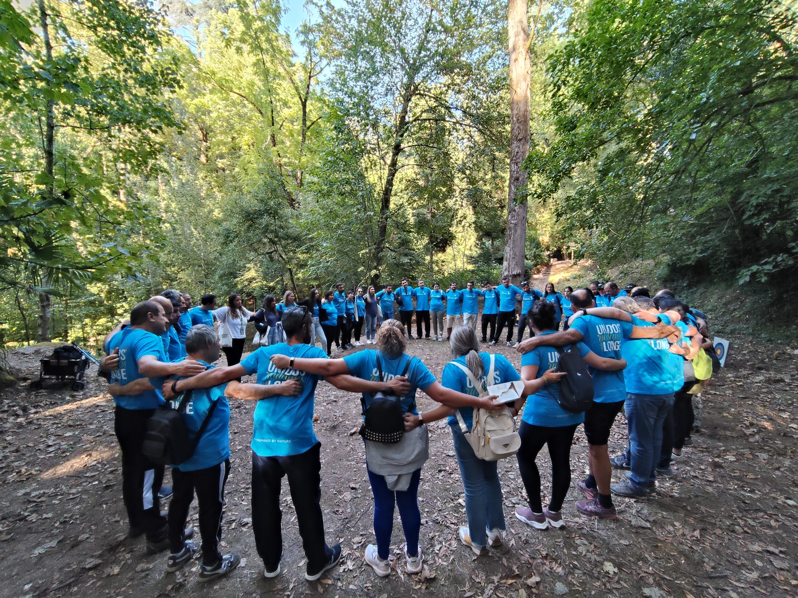 Golfinho empresa em Team Building na floresta da Mata Nacional do Bussaco.