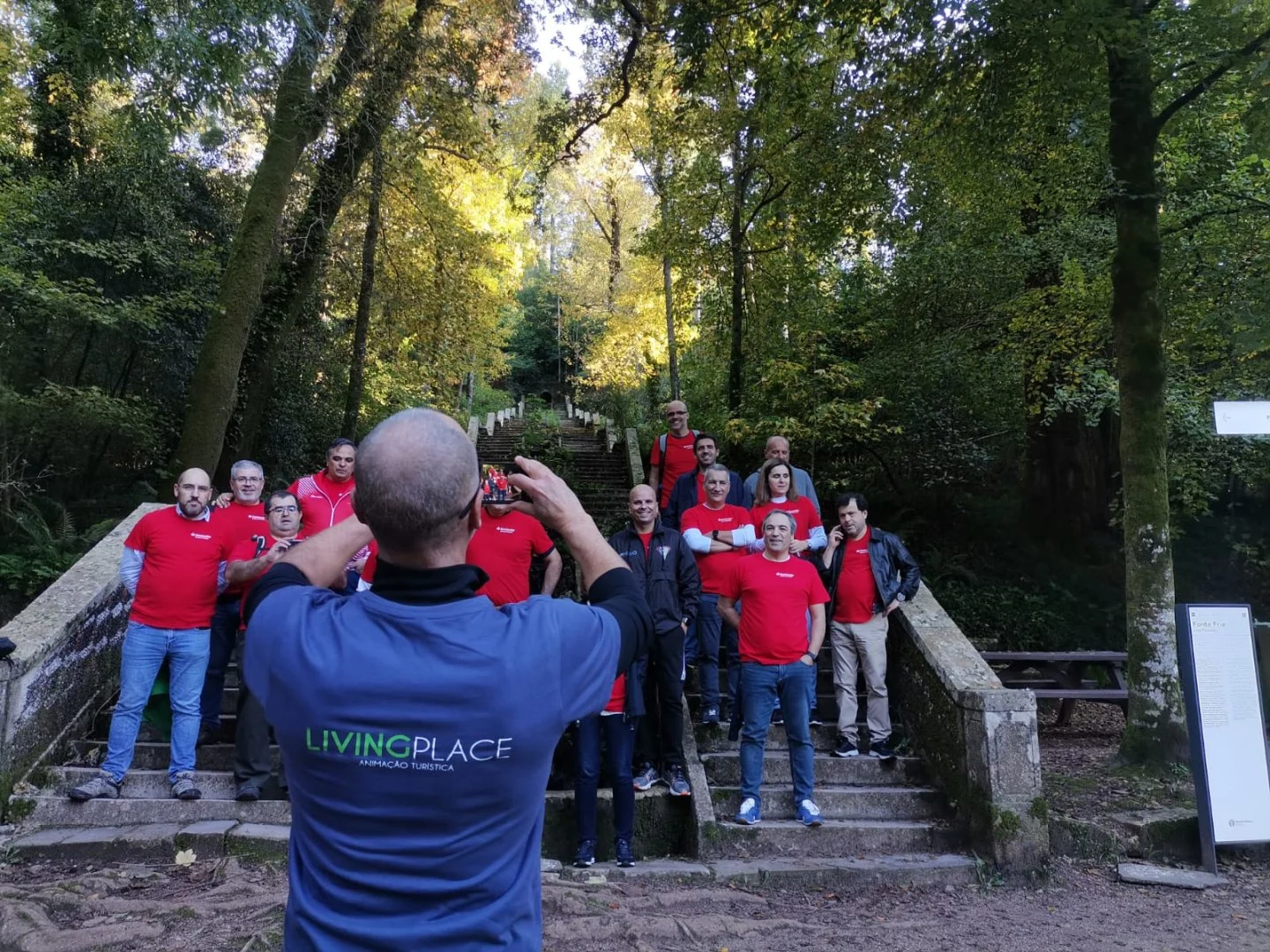 Team Building Corporativo na Mata Nacional do Bussaco com organização da Living Place.